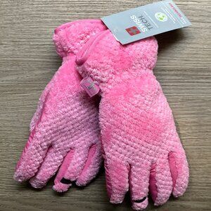 S/M Swiss Tech Pink Plush Ski Gloves